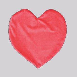 הדפסה על כרית קטיפה לב בשלל צבעים -ליצ'י מתנות