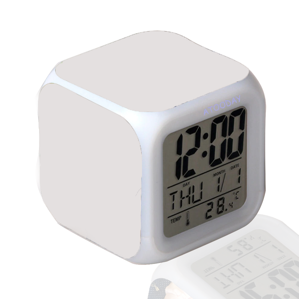 שעון מעורר תאורה מתחלפת 3 תמונות אישיות