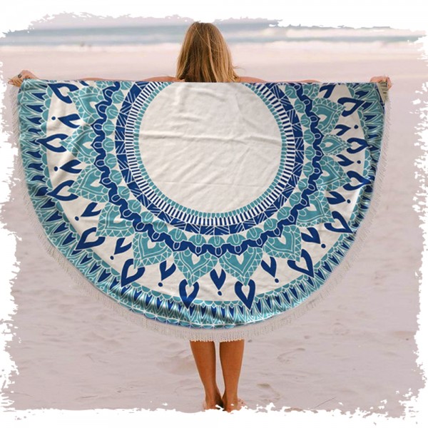 מגבת חוף עגולה גדולה 