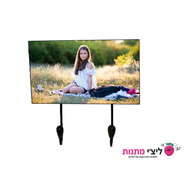 מתלה עץ זוגי -הדפסה ישירה 17X10