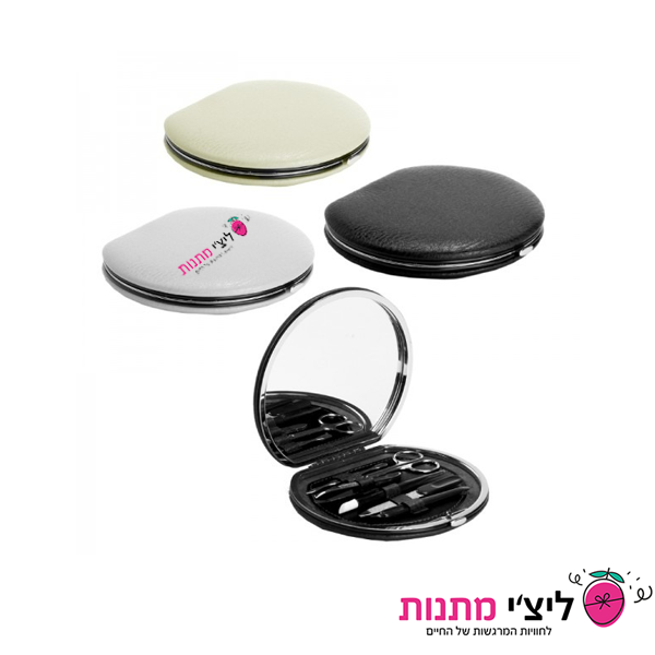 תיק איפור עגול