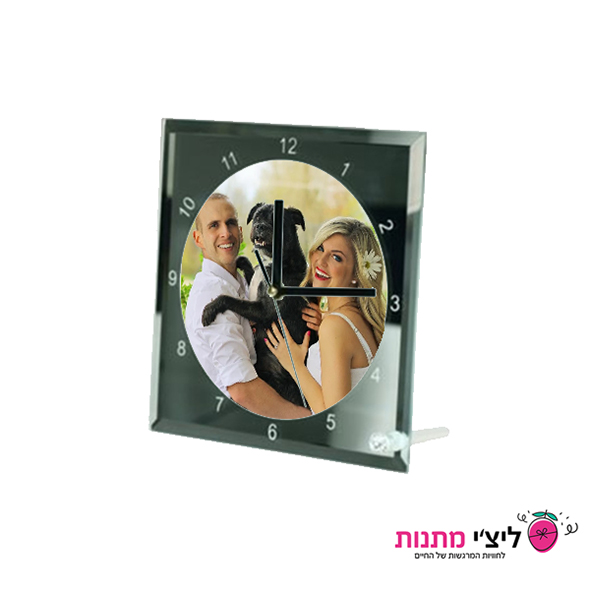 שעון עם הדפסת זכוכית