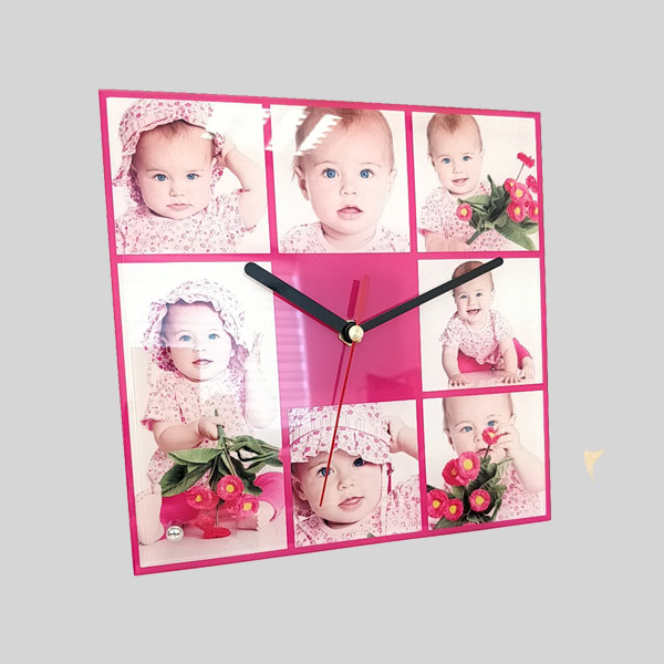 שעון זכוכית מרובע שולחני