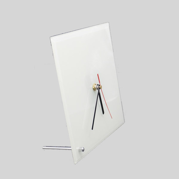 שעון זכוכית מרובע שולחני